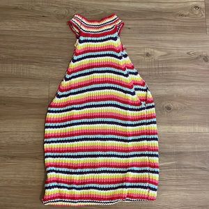 Halter neck multicolored sweater top! Great for summer!